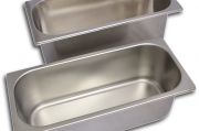 Bacinelle gelato in acciaio inox disponibili in diverse misure